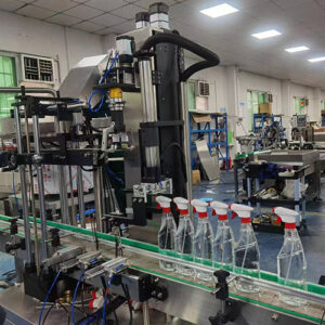 Factory price automatic trigger bottle filling capping machine for air freshener spray/glass cleaner/kitchen cleaner